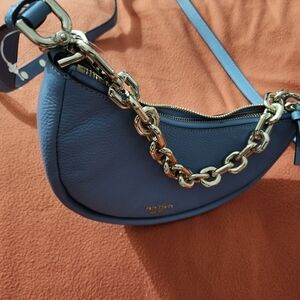 Kate Spade Blue Leather Shoulder Bag